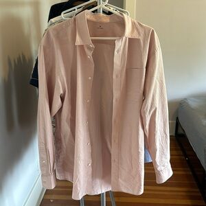 Muji Salmon Dress Shirt Men’s Medium